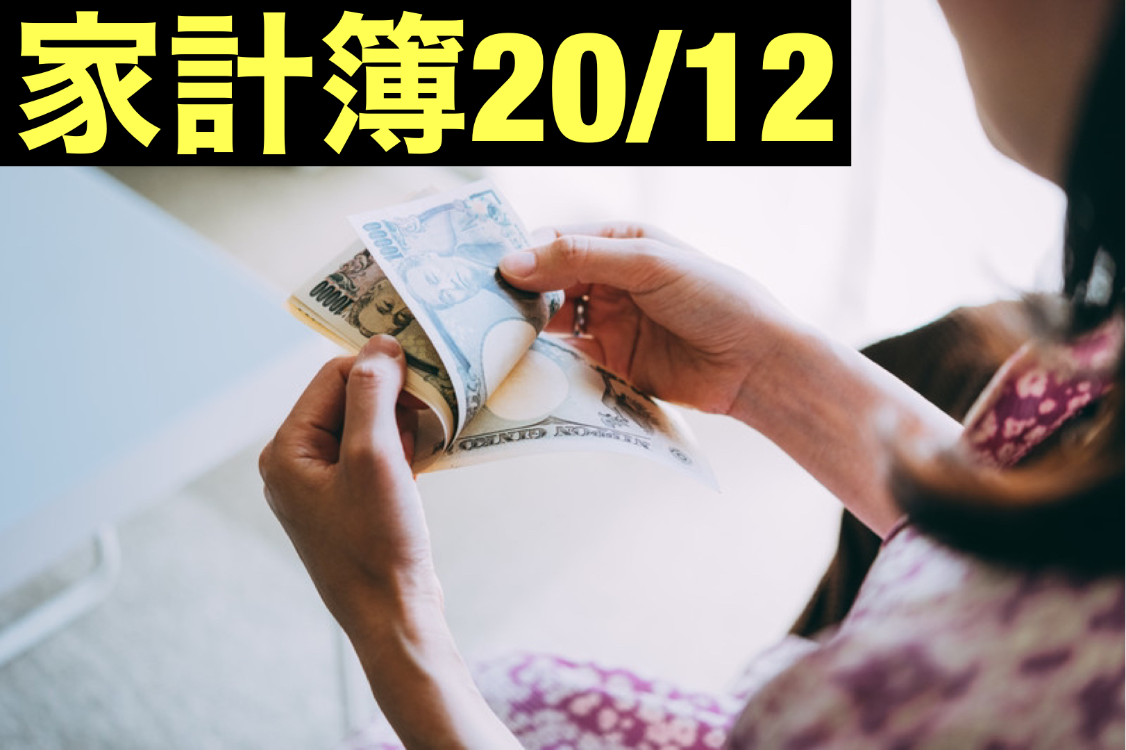 【30代】家計簿公開・20年12月【1人暮らし】