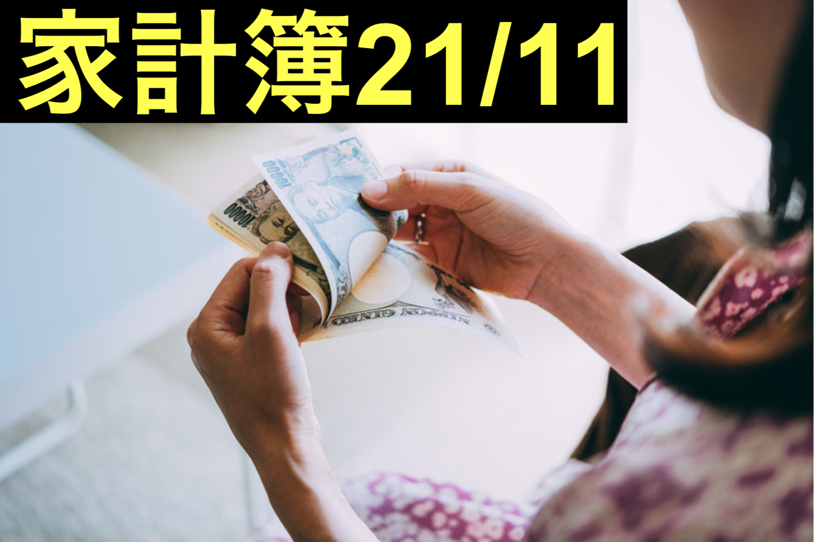 【３０代】家計簿公開・２１年１１月【１人暮らし】